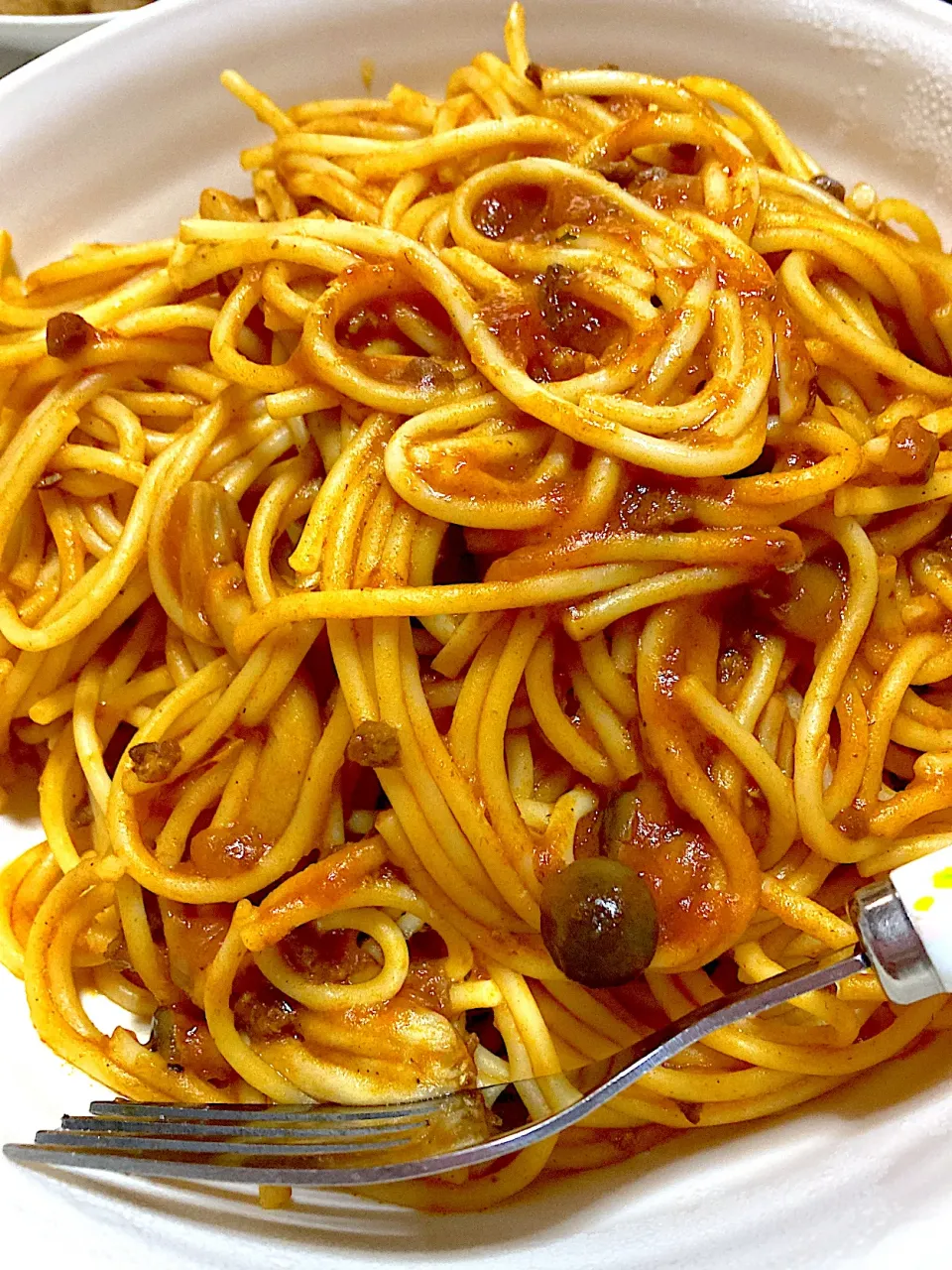 きのこ入りミートソースパスタ、サラダ、ジャーマンポテト風|Ayaさん