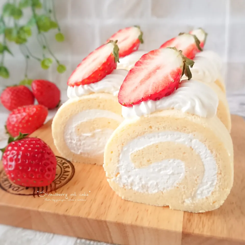 Milalyの角皿でロールケーキꕤ୭|ゆずぽんさん