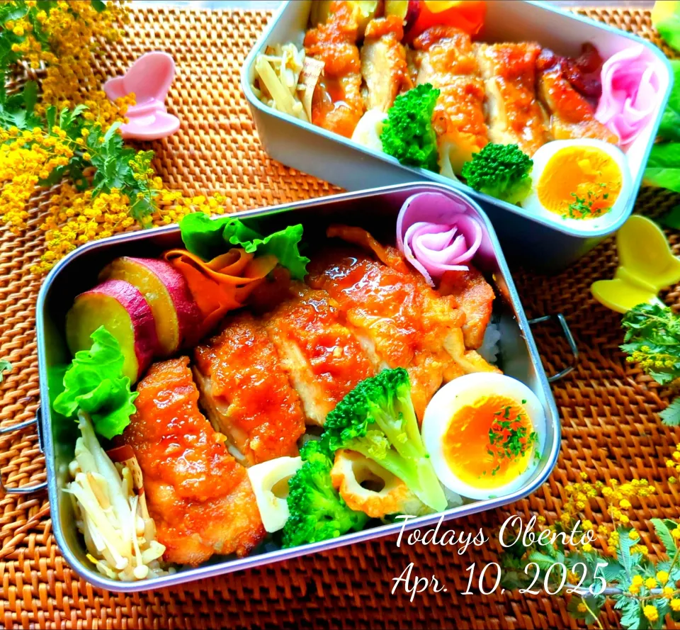 カレー照り焼きチキン弁当✨|さらママさん
