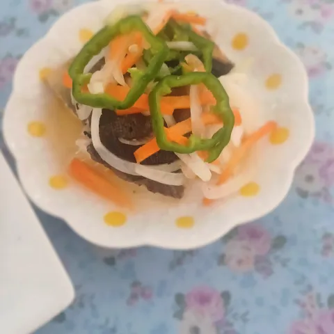 「茨城県産ピーマン」を使ってみたSnapdishの料理・レシピ写真:ほっけの南蛮漬け*｡･+(人*´∀`)+･｡*