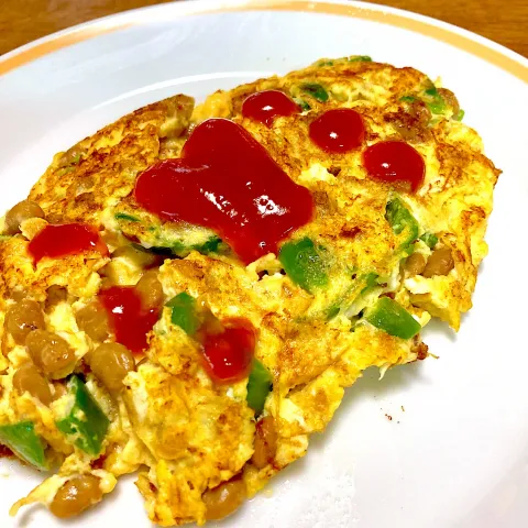 「宮崎県産ピーマン」を使ってみたSnapdishの料理・レシピ写真:オムレツ❤️ピーマン入り🫑③