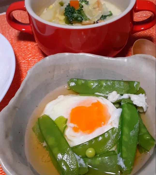 絹さや卵～✴️|びせんさん