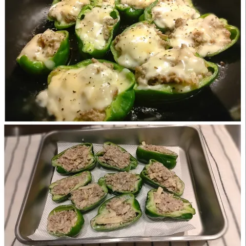 「茨城県産ピーマン」を使ってみたSnapdishの料理・レシピ写真:ピーマンの肉詰め（？）