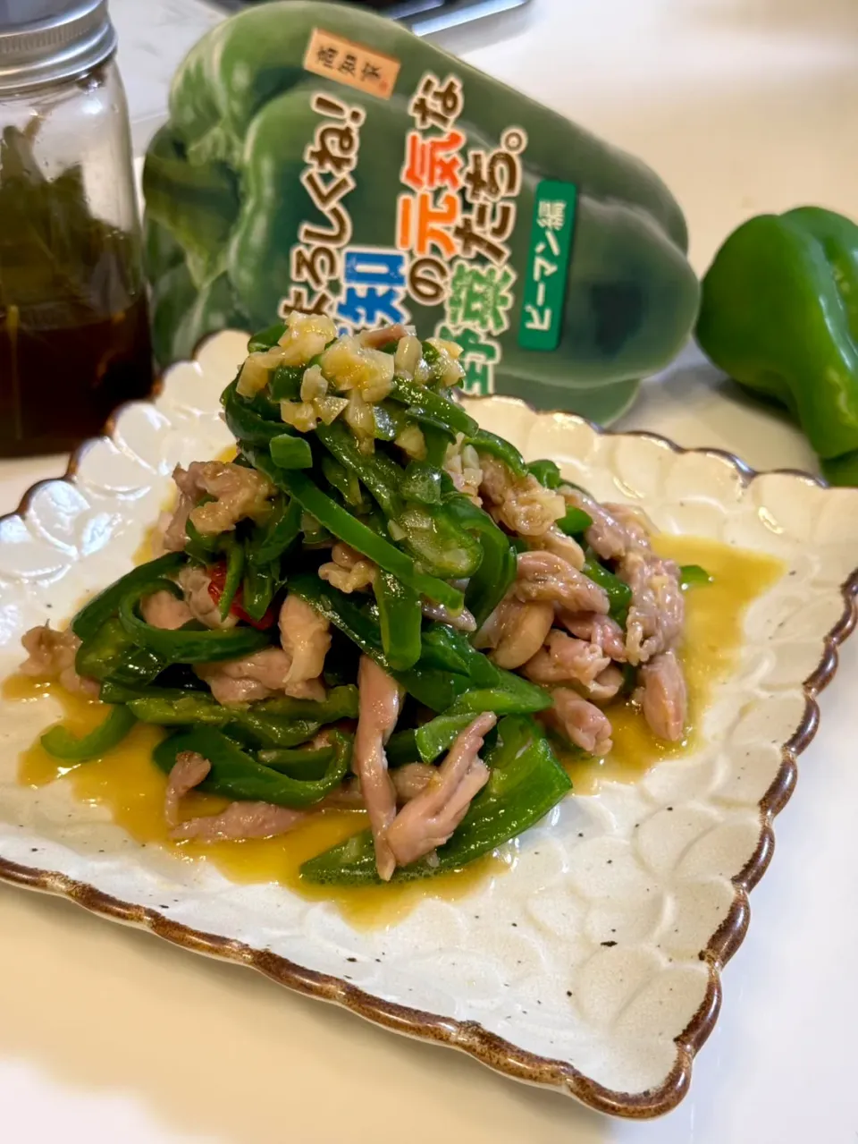 オハナシマンさんの料理 ピーマンとセセリでニンニクのナンプリックナンプラーバター焼き|ナガマンさん