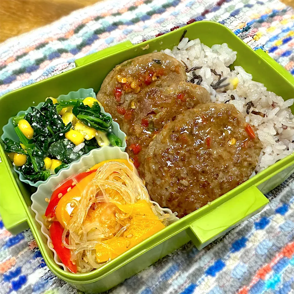 いわしのツミレバーグ弁当|くまちゃんさん