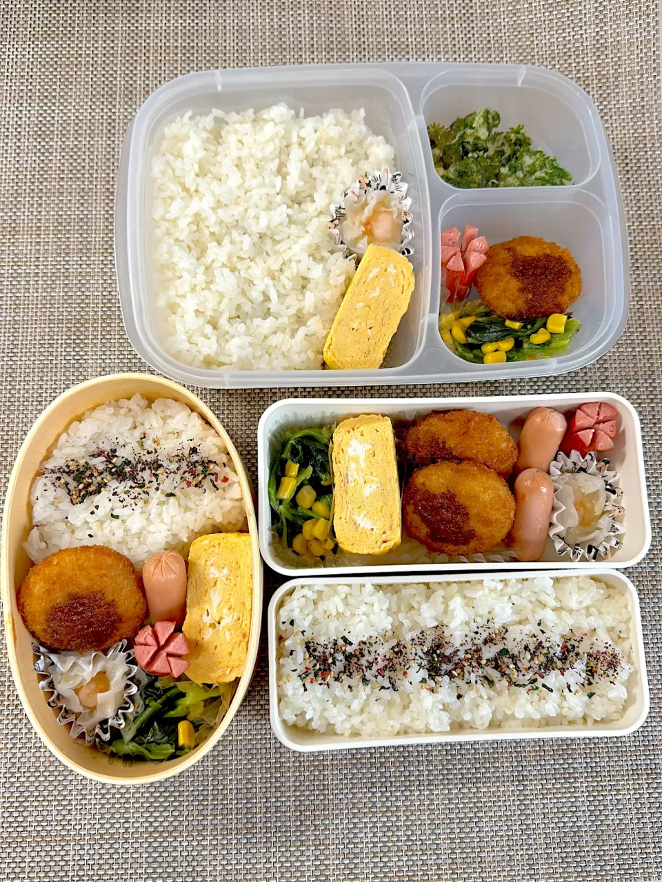 コロッケ弁当。旦那さん、娘弁当。|ゆーこ。さん