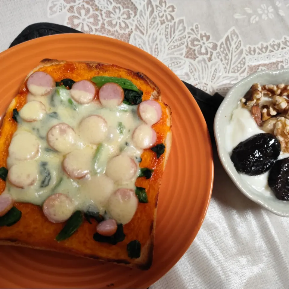 ピザトースト朝ごはんセット|m.rafuさん