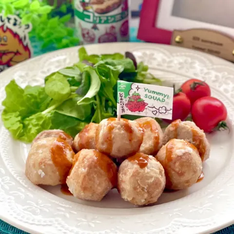 「ヤマサ 万能クッキングたれ Yummy! コリアンホット」を使ってみたSnapdishの料理・レシピ写真:里芋の唐揚げにYummy!コリアンホット🌶🔥