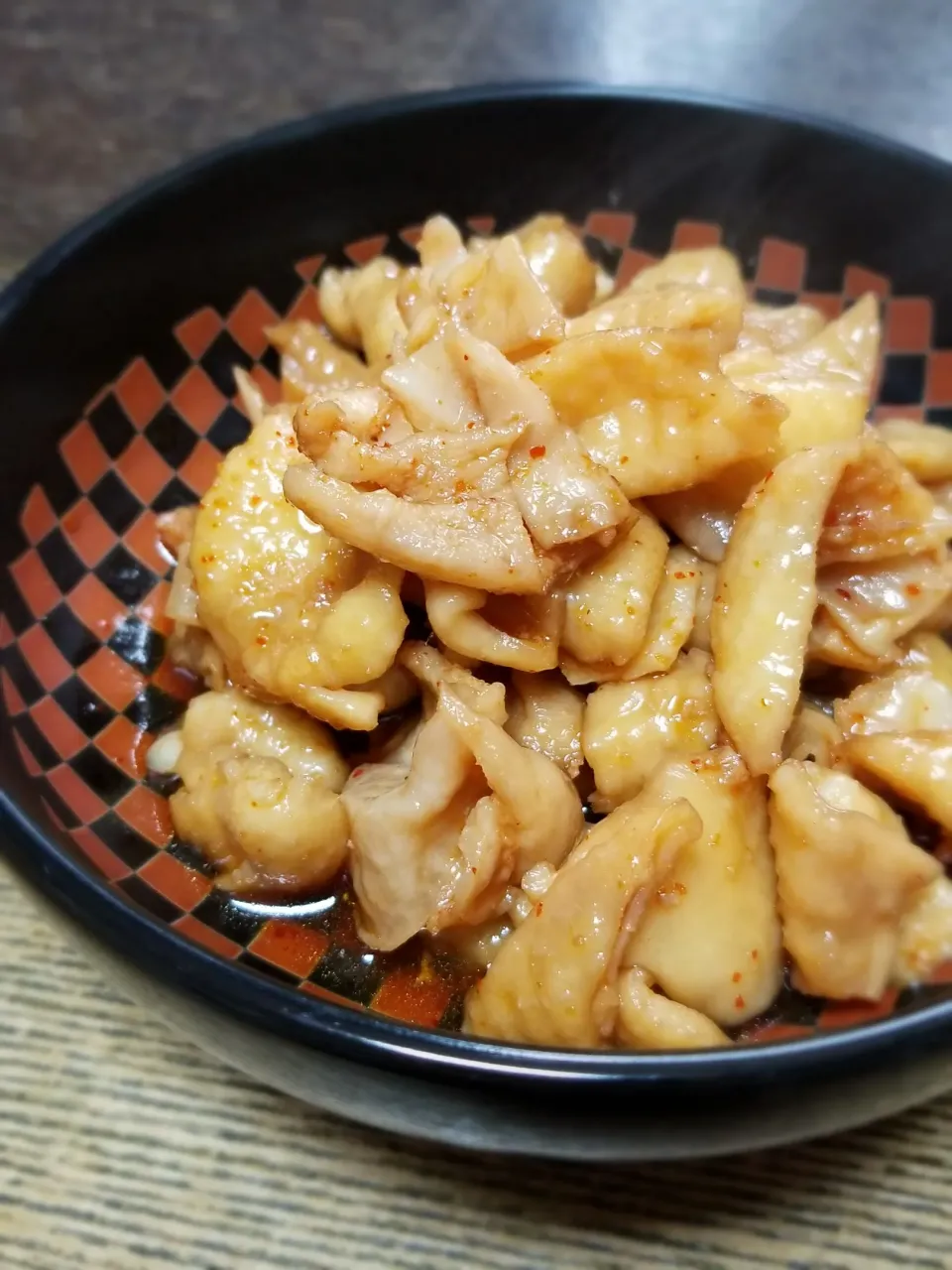 パパ作👨鶏皮の甘辛炒め|ぱんだのままんさん