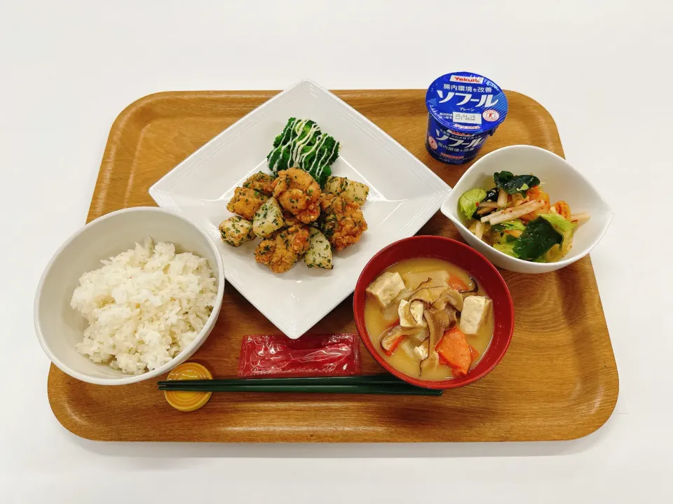 山芋入りのり塩唐揚げ定食|いくさん