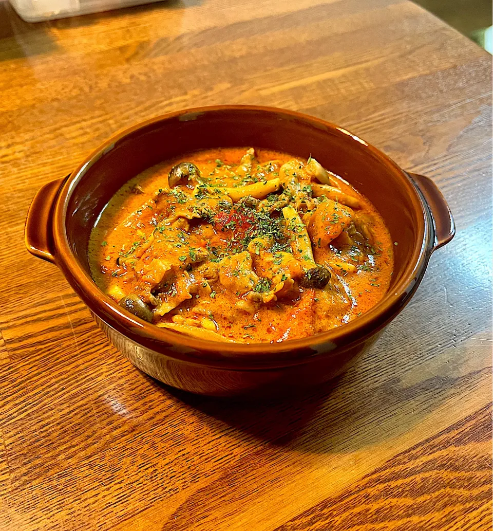 豚こまのトマトクリーム煮|ちろるろさん