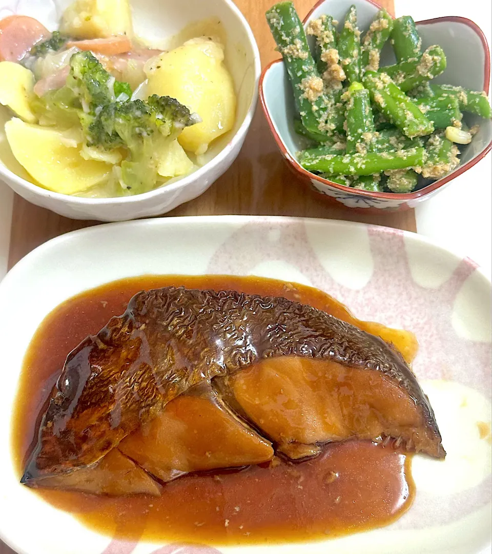 白身魚の照り焼き献立|besさん