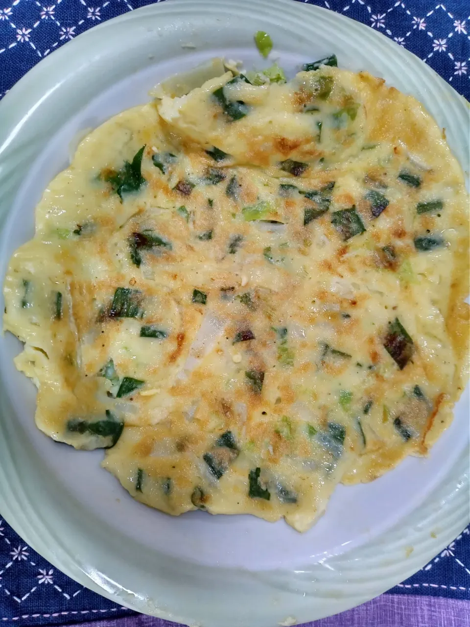 白菜と葉玉ねぎ焼き|よっちびやばんぶーさん