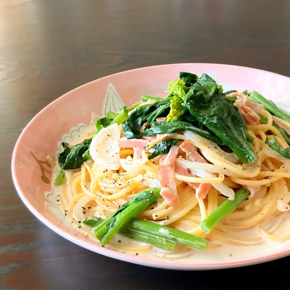 cocoaさんの料理 「THE のらぼう菜🌿」|うさかめさん