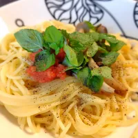 明太子パスタ|りふさん