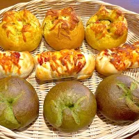 ポテトカレーパン　ウインナーパン　抹茶ベーグル|rikoさん