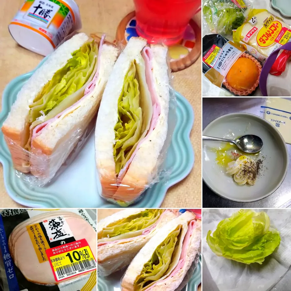 コンビニのあの味みたいなシャキシャキレタスサンド|うたかた。さん