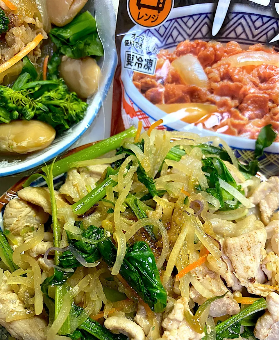 吉野家の牛丼の具のタレで肉野菜炒め|ミキさん