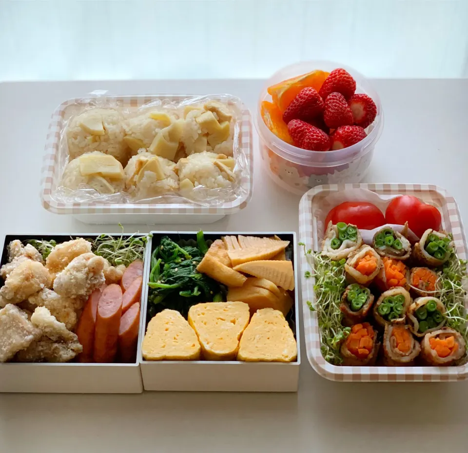 お花見ピクニック♡|わことひろさん