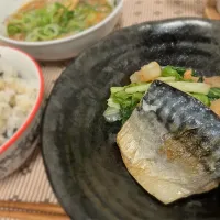 わかめご飯と鯖焼き|satokoさん