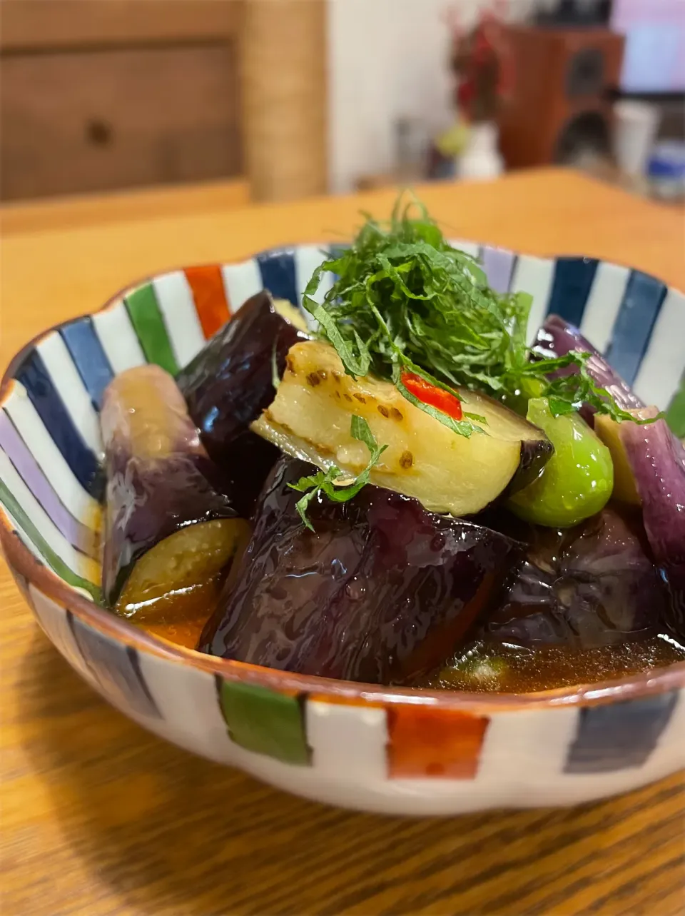 茄子とピーマンの揚げ浸し|いがをさん