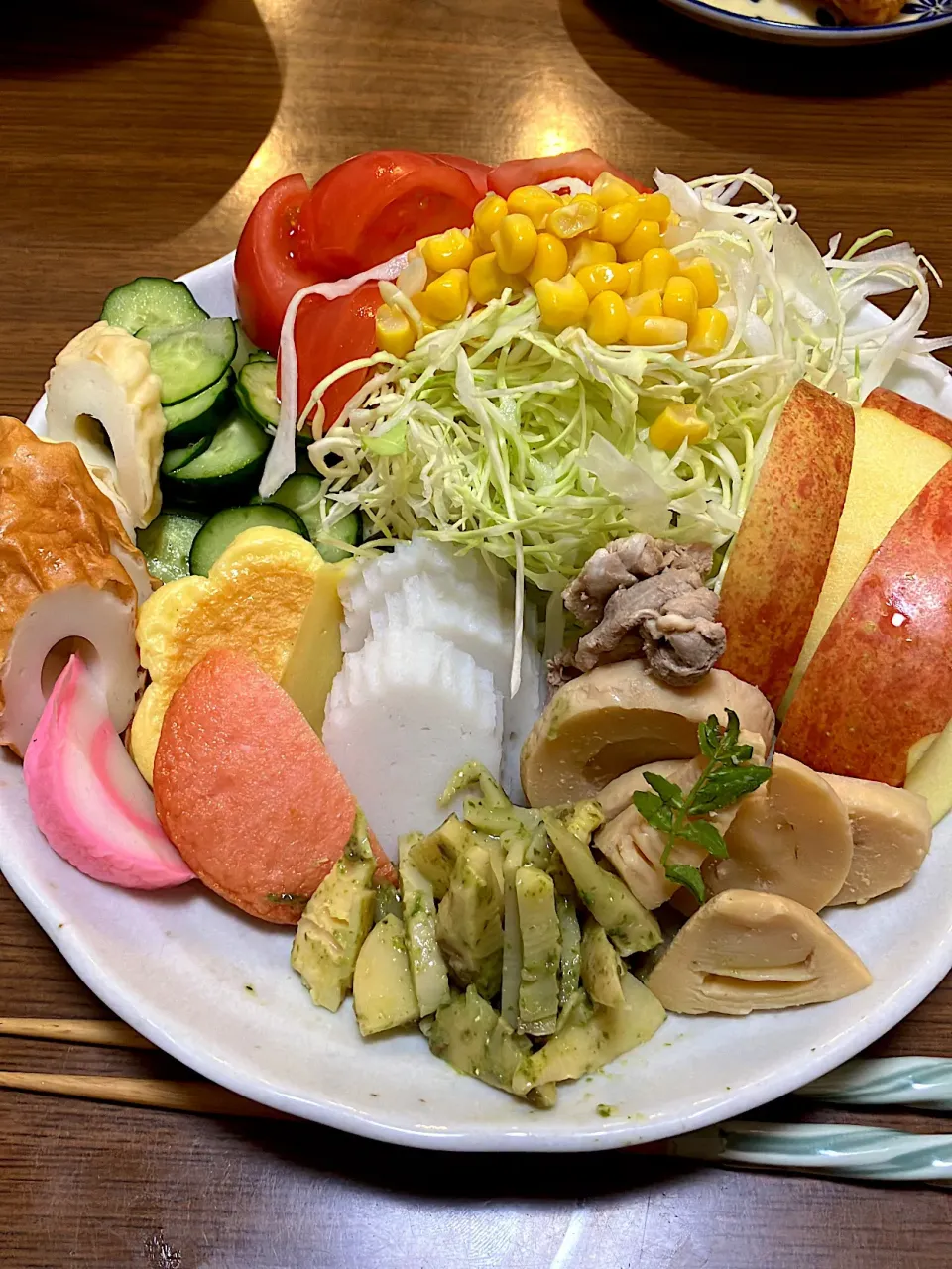 お花見弁当（の残りで晩ご飯を）|サンドウィッチ伯爵さん