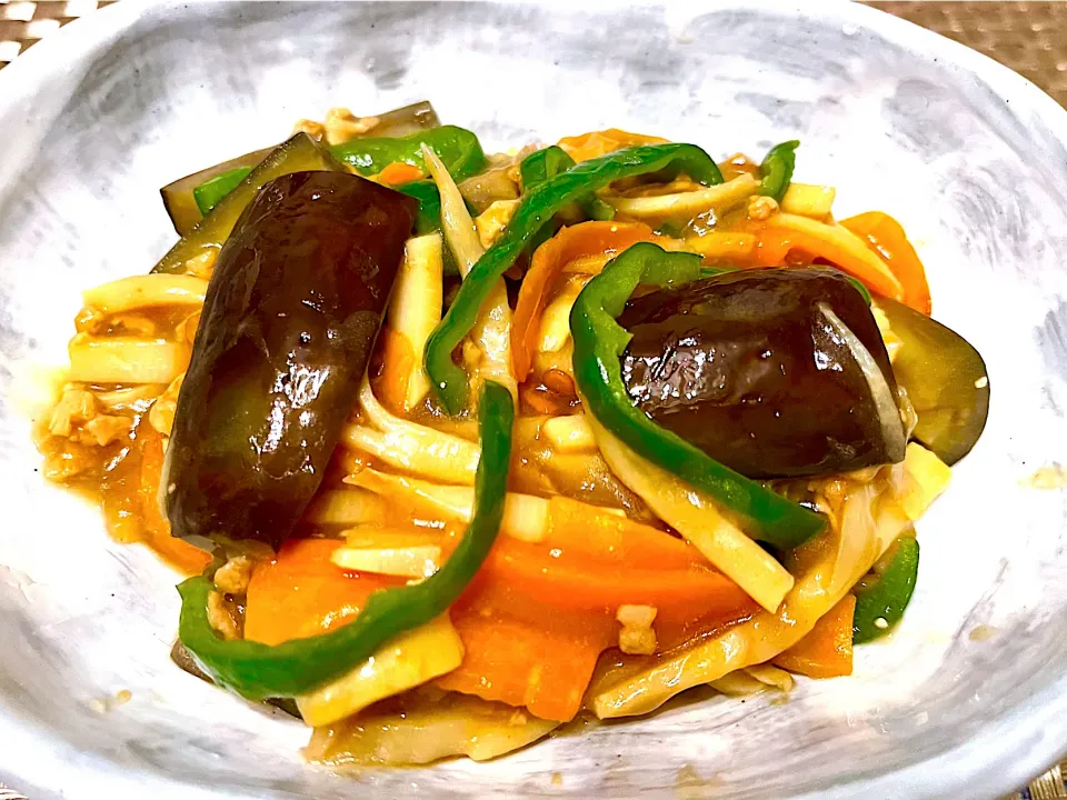 当選🎯大豆ミートを使って 茄子と筍の青椒麻婆茄子風|KANAさん