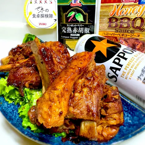 「ハニーBBQソース」を使ってみたSnapdishの料理・レシピ写真:BBQソース🍖スペアリブ✨