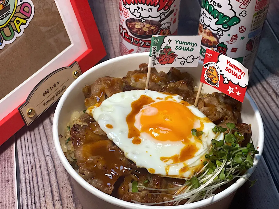 Yummyな焼き豚卵飯風|レオンさん