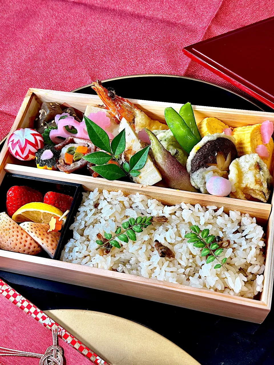 お家で🌸お花見弁当|鬼百合さん