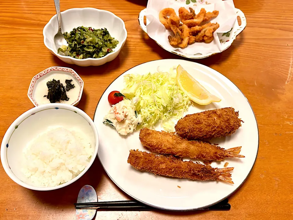 エビフライ&クリームコロッケ|マイさん