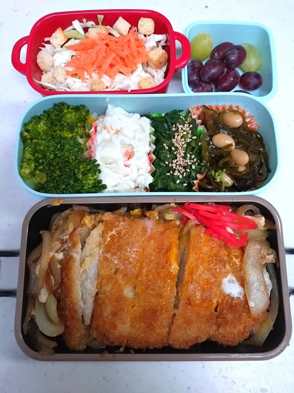 🍀2025/0414(月)カツ丼弁当|ともちんさん