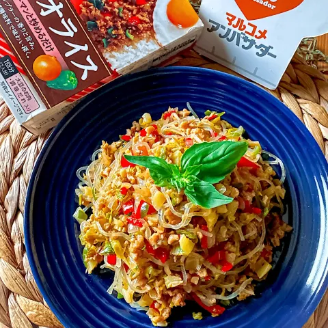 「大豆のお肉　ガパオライスの素」を使ってみたSnapdishの料理・レシピ写真:大豆のお肉のガパオライスの素で🇹🇭ガパオ・ウンセン🇹🇭