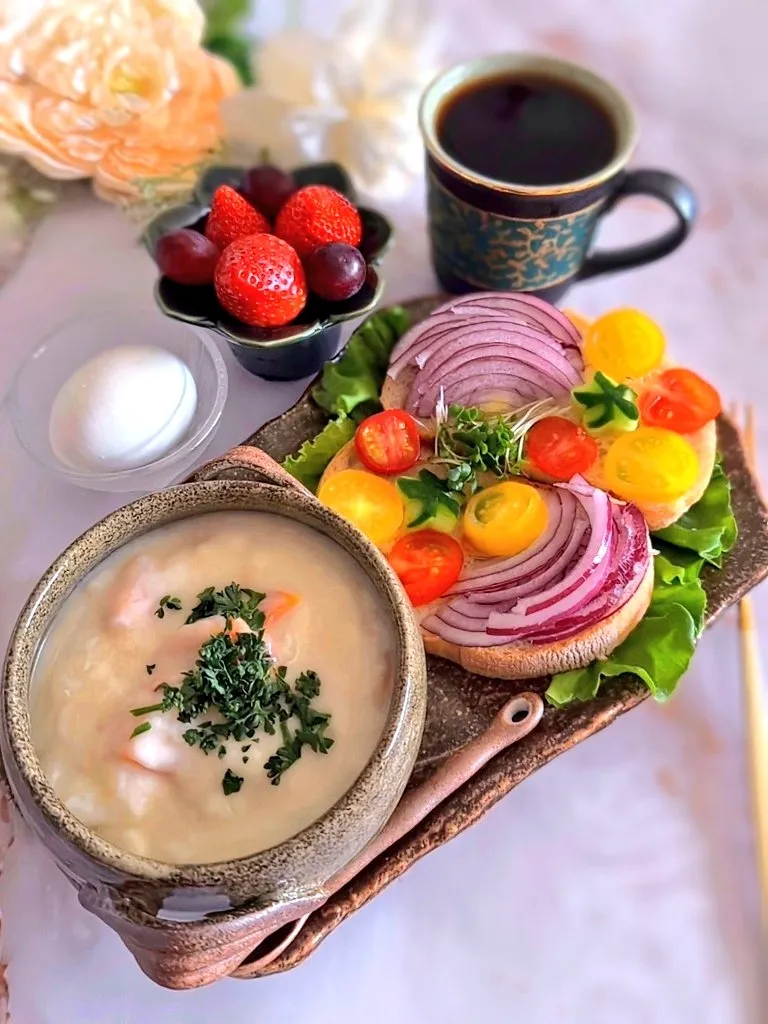 サラダトースト|🌼あかね🌼さん