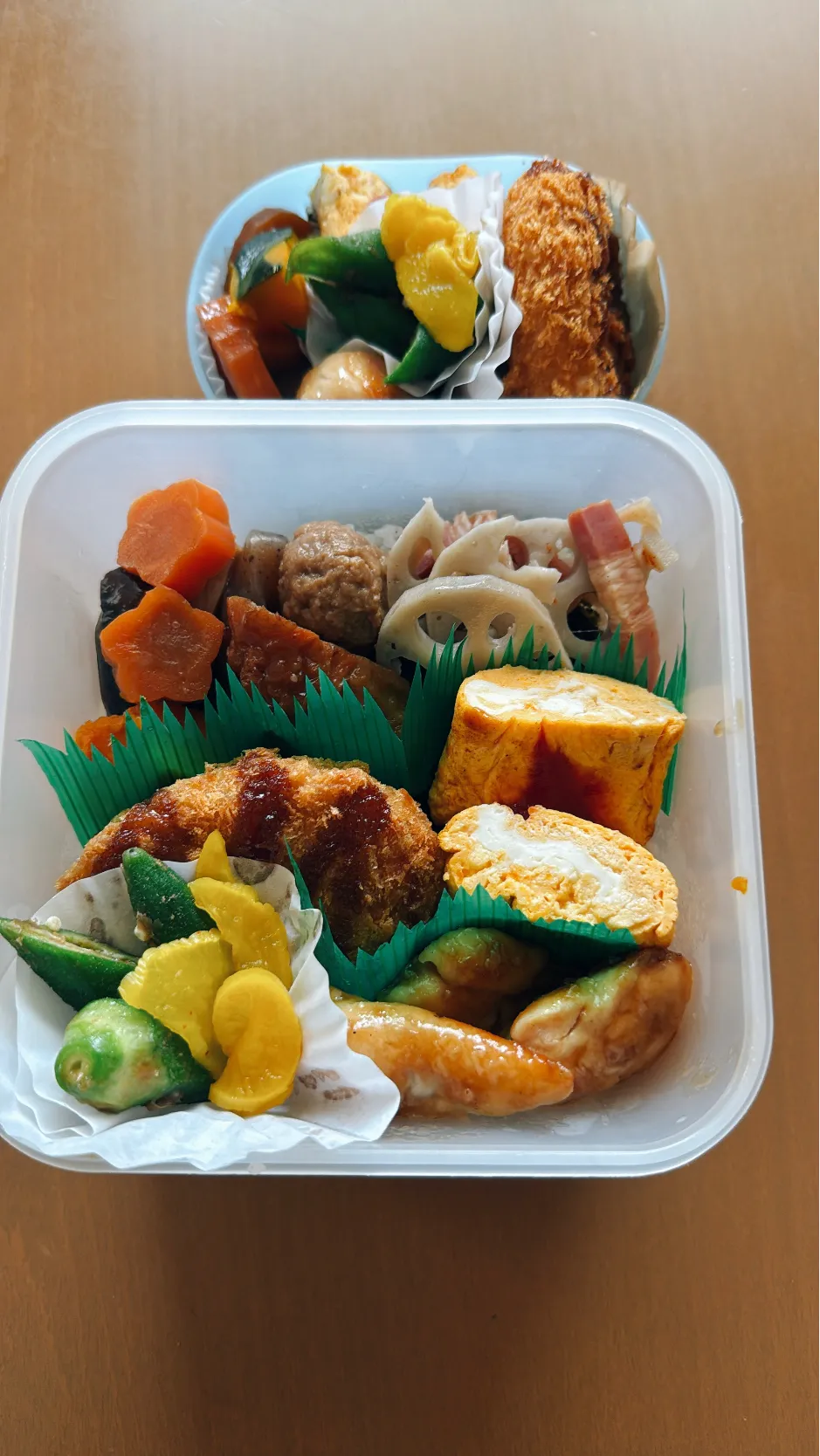今日の息子と私のお弁当|sacchan( ﾐΦﻌΦ)ฅさん