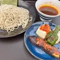 マーボつけ麺と茄子の炒め物|さとこなみかんさん