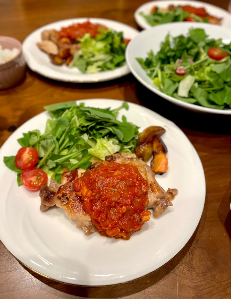 トマトガーリックソースのチキンソテー|さあママさん