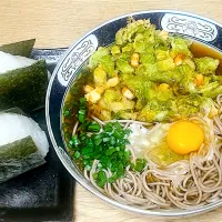 ふきのとうのかき揚げ蕎麦|じいちゃんさん