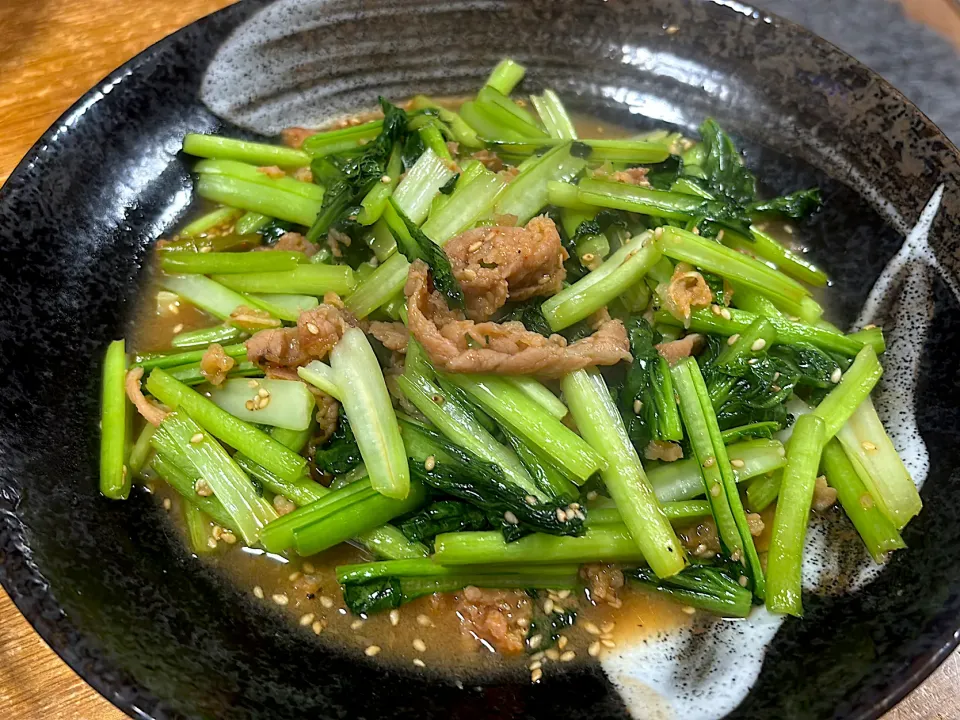 牛肉タアサイ炒め|ぺんさん