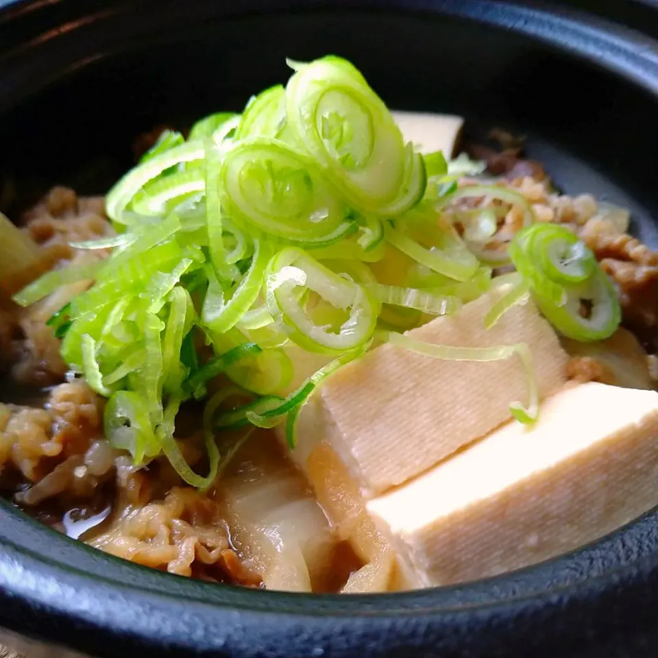 肉豆腐　冷凍牛丼の具|とだともさん