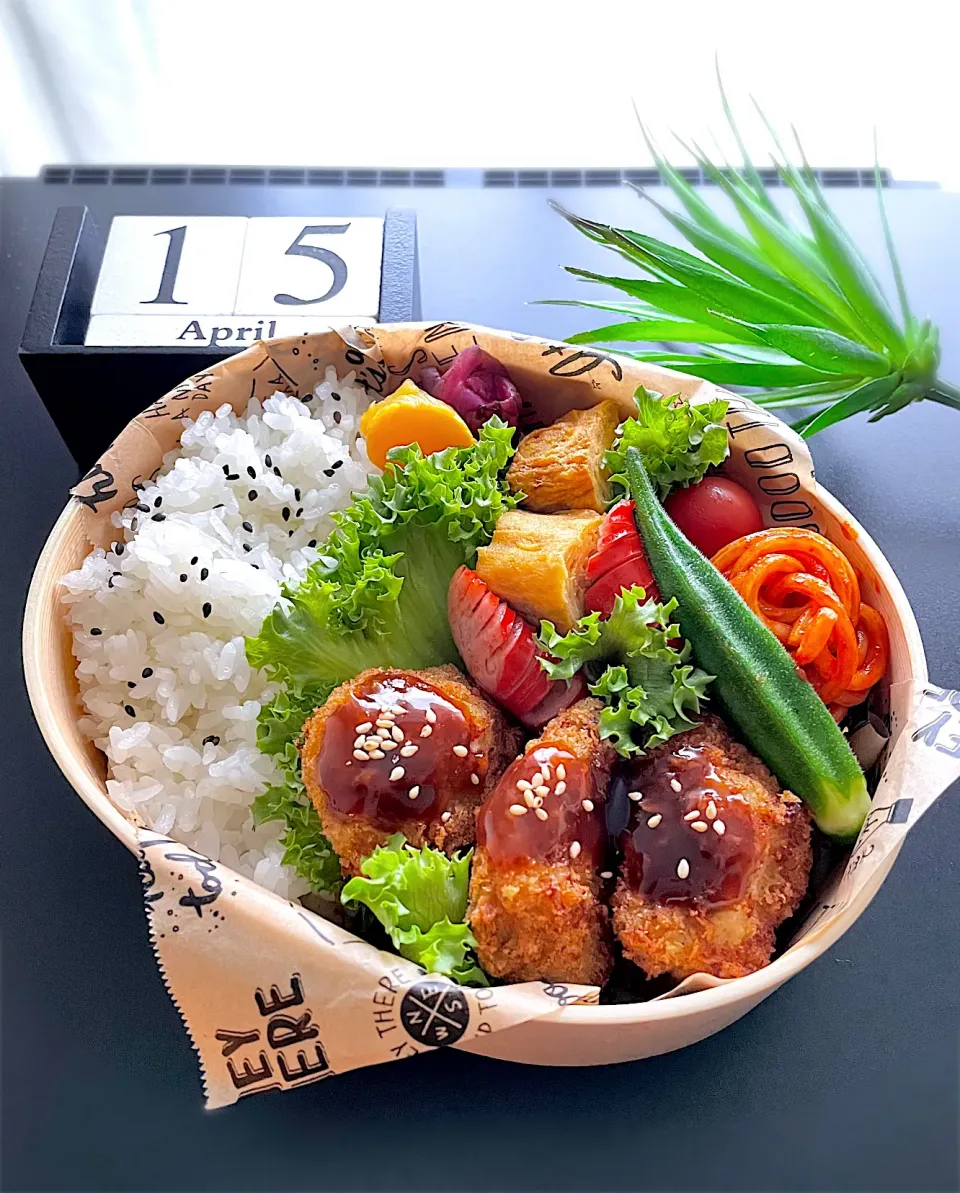 4月　男子中学生弁当|お弁当記録がんばるぞ💪さん