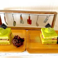 抹茶ケーキ🍵|まぁひろさん