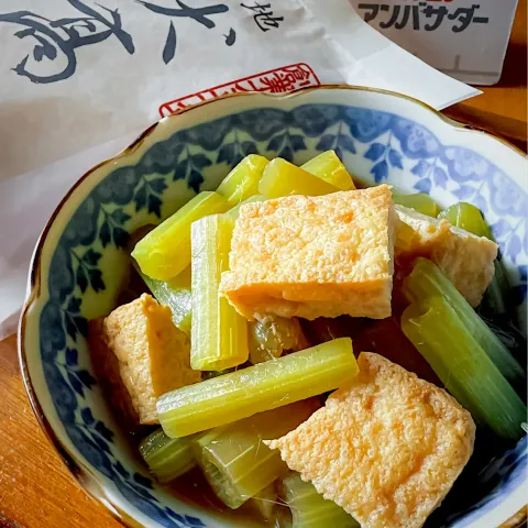 「伏髙監修 だしパック」を使ってみたSnapdishの料理・レシピ写真:蕗と厚揚げの炊いたん～伏高監修だしパック～