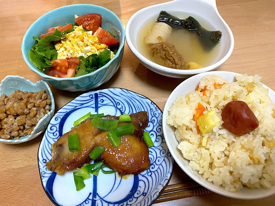ぶりのみぞれ煮🐟筍ご飯🍚|かおちゃんさん