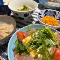 水菜と生ハムの冷奴サラダ|えみちゃんさん