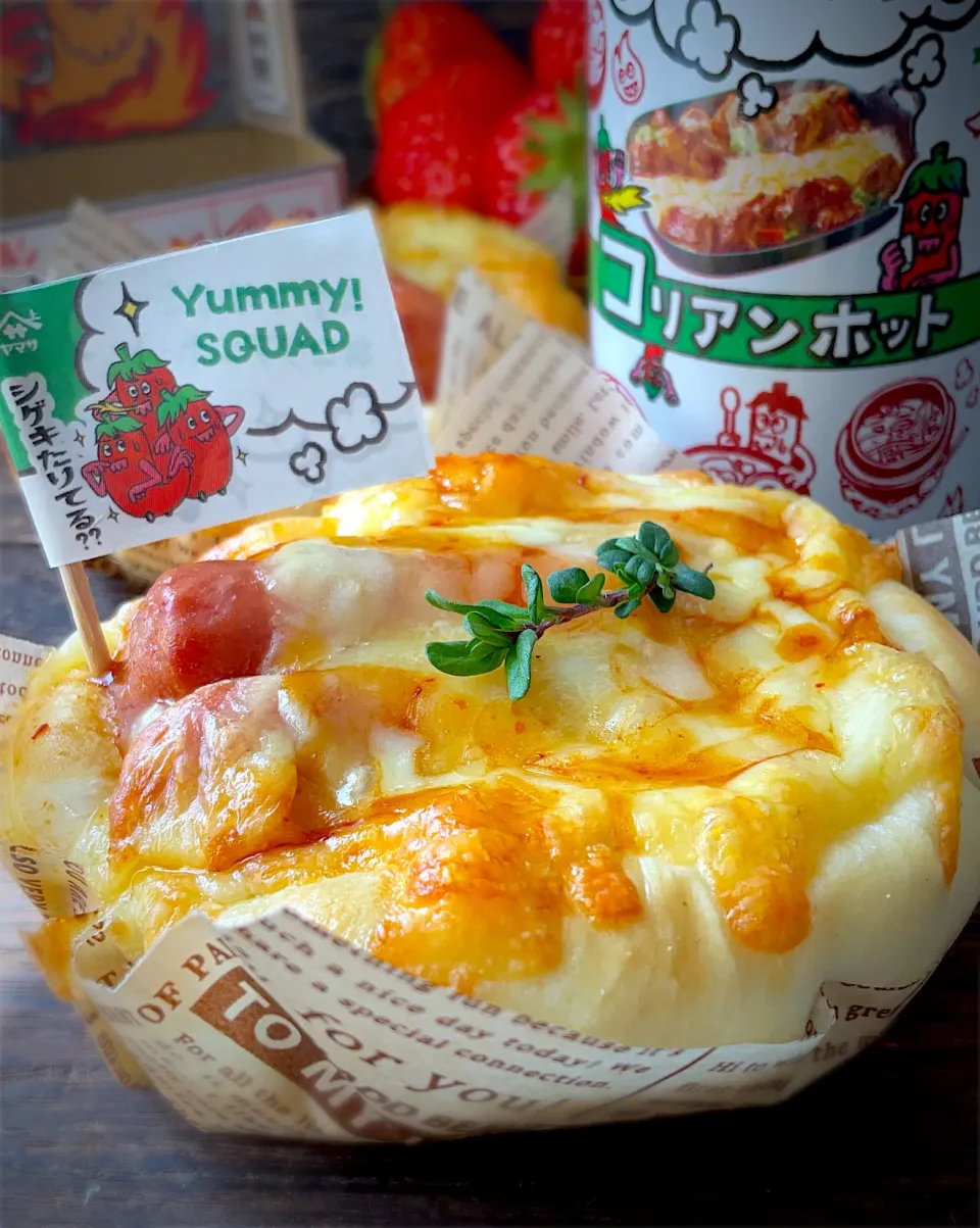 ウインナーチーズパンwithコリアンホット|9421beruさん
