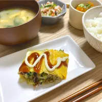 とんぺい焼き風牛丼の具を使った料理✨| 1のご飯さん