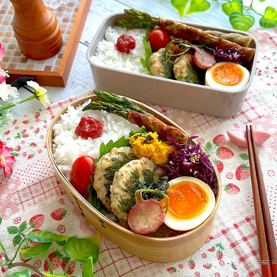 大葉つくね弁当|@panna_cotta.703さん
