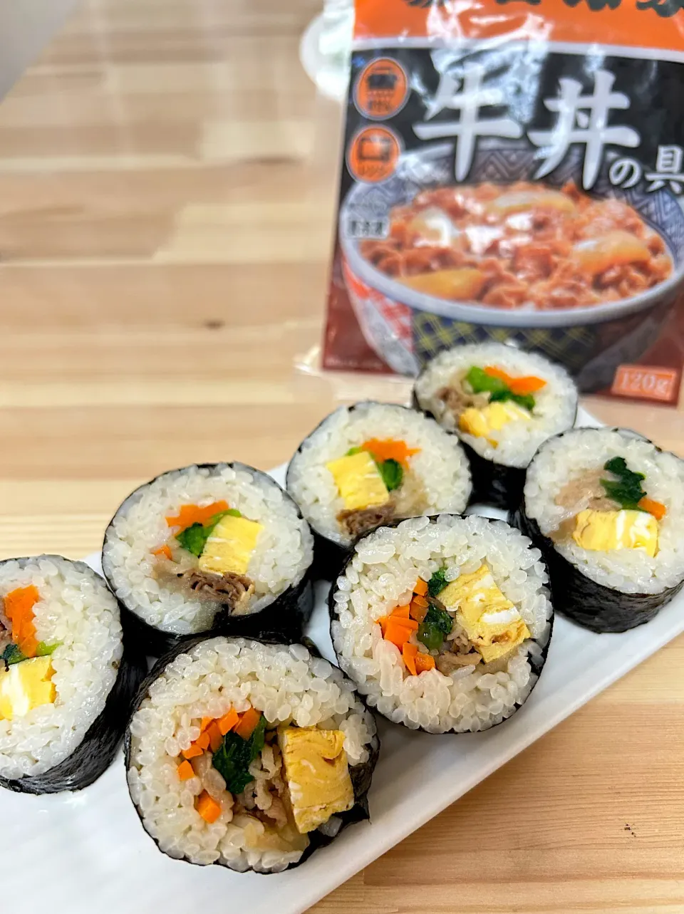 冷凍牛丼の具でおうち吉野家　キンパ|ｙａｋｋｏさん