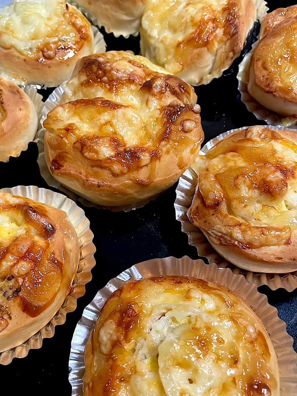 ハムチーズパン🥐|こめこさん